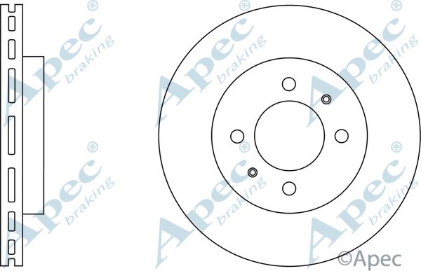 APEC BRAKING stabdžių diskas DSK2642